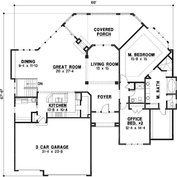 Main Floor Plan: 21-443