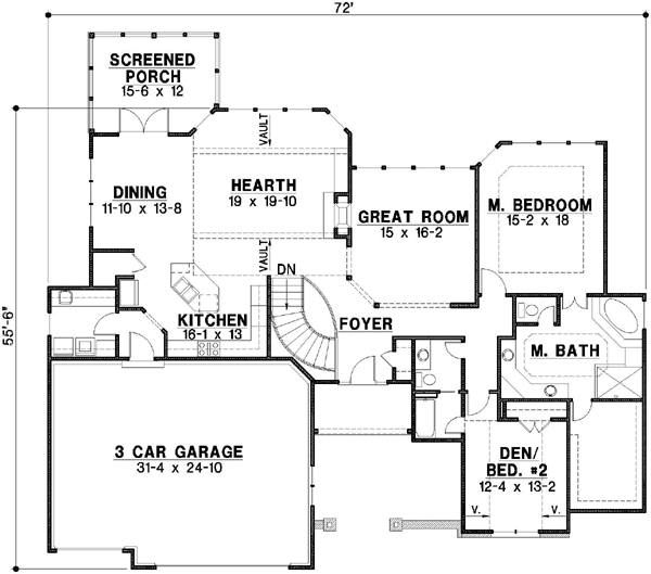 Main Floor Plan: 21-444