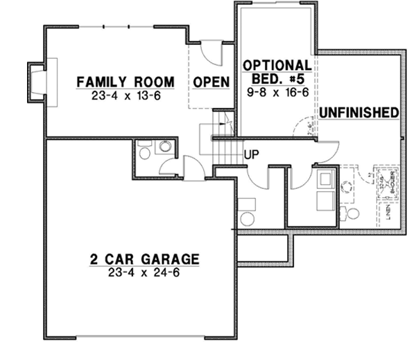 Lower Floor Plan: 21-445