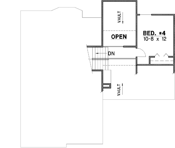 Upper/Second Floor Plan: 21-445