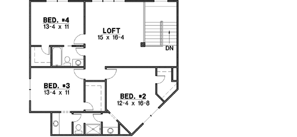 Upper/Second Floor Plan: 21-446