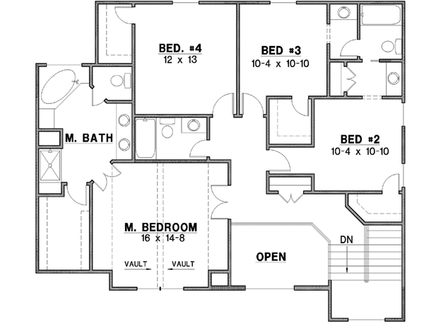 Upper/Second Floor Plan: 21-448