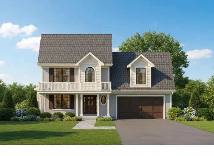 Country house plans 21-450 - front exterior, 1,890 sq ft, 4 bed, 2 bath house plans | Monster House Plans