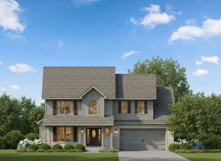 Traditional house plans 21-451 - front exterior, 1,945 sq ft, 4 bed, 3 bath house plans | Monster House Plans