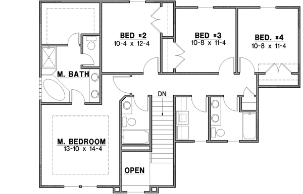 Upper/Second Floor Plan: 21-451