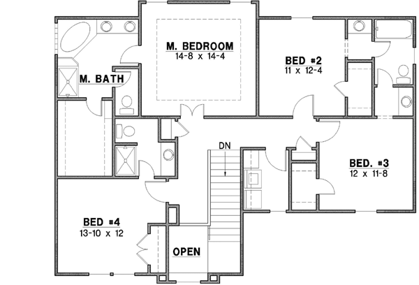 Upper/Second Floor Plan: 21-452