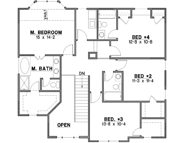 Upper/Second Floor Plan: 21-453