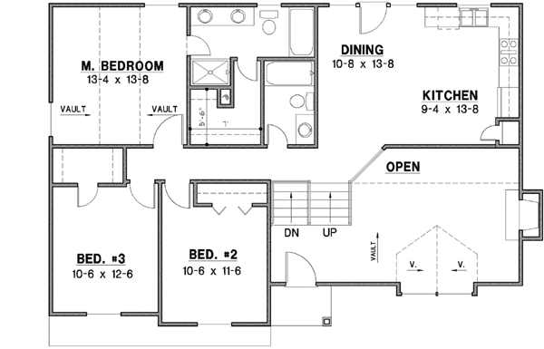 Upper/Second Floor Plan: 21-454