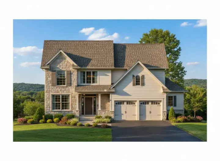 Traditional house plans 21-455 - front exterior, 2,175 sq ft, 4 bed, 2 bath house plans | Monster House Plans