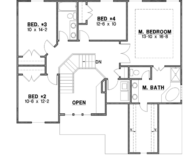 Upper/Second Floor Plan: 21-455