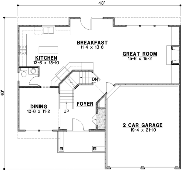 Main Floor Plan: 21-456
