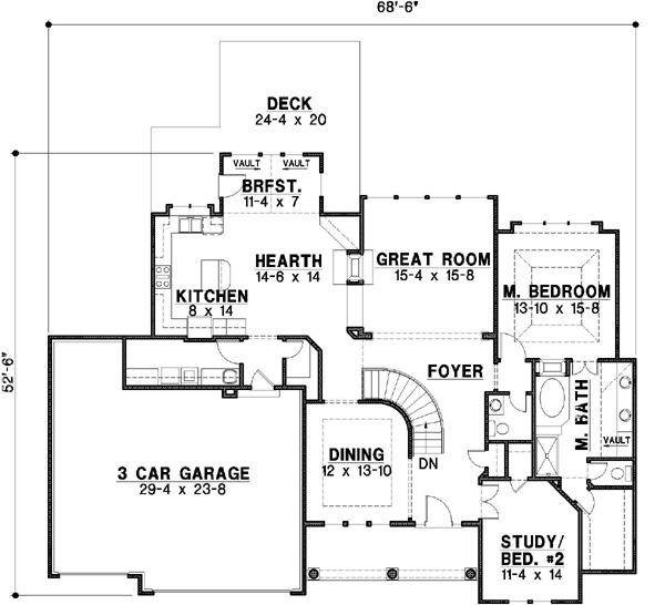 Main Floor Plan: 21-457