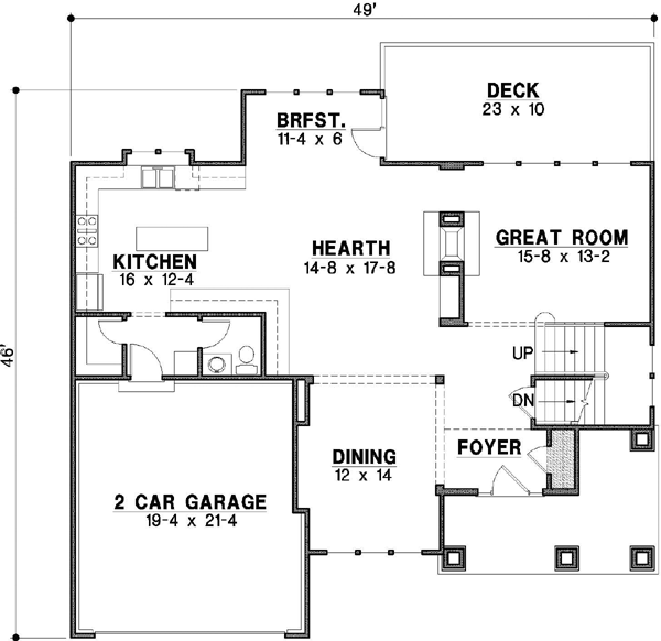 Main Floor Plan: 21-464