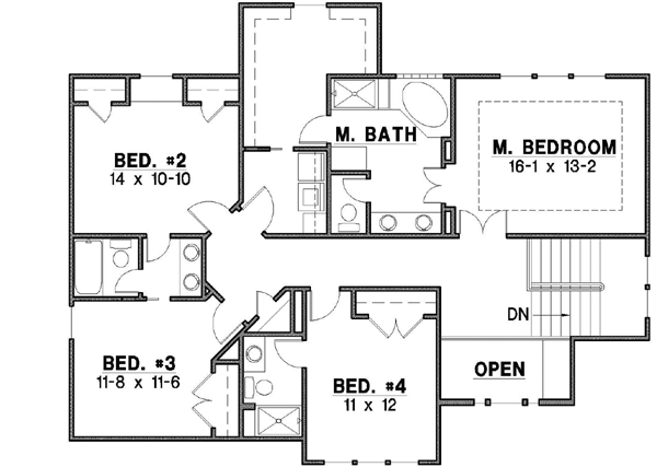 Upper/Second Floor Plan: 21-464