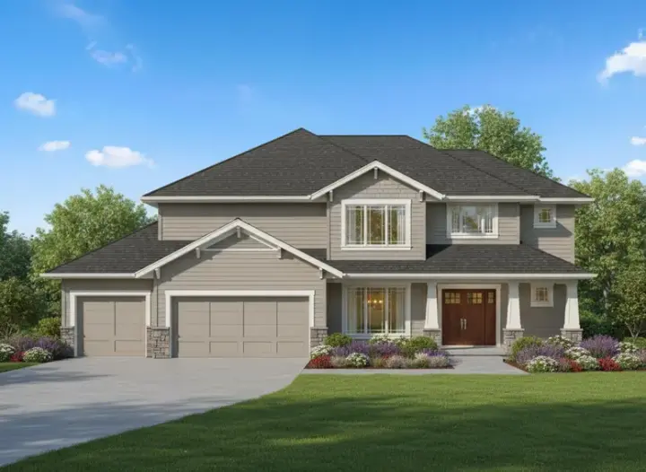 Craftsman house plans 21-465 - front exterior, 2,667 sq ft, 4 bed, 3 bath house plans | Monster House Plans