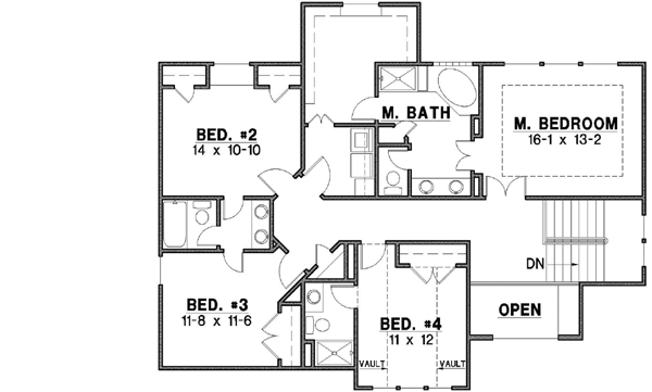Upper/Second Floor Plan: 21-466