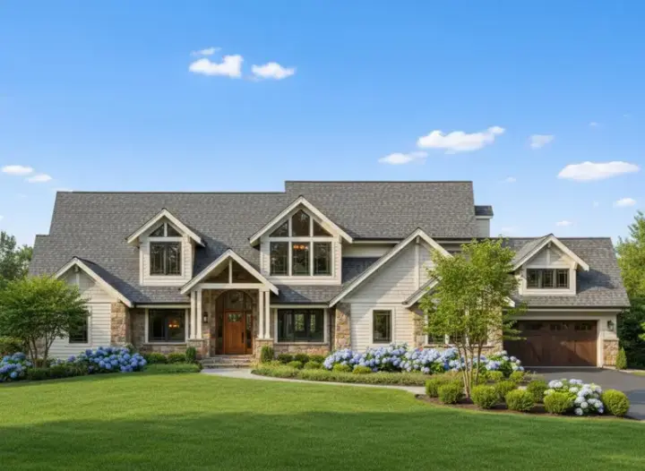 Craftsman house plans 21-468 - front exterior, 5,801 sq ft, 5 bed, 6 bath house plans | Monster House Plans