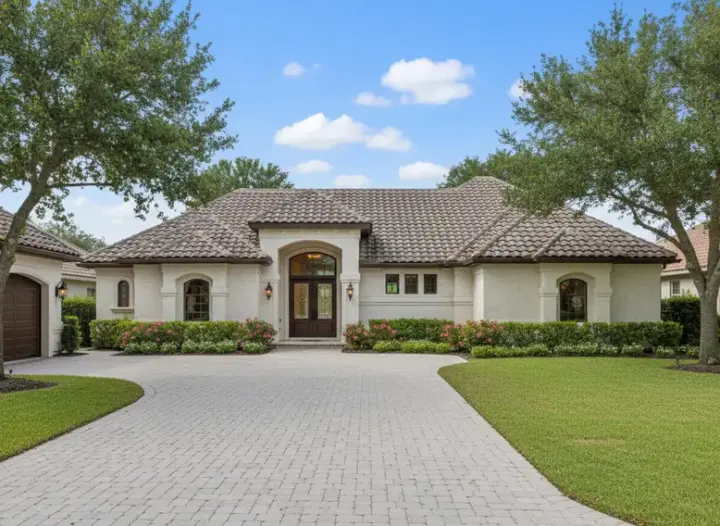 Mediterranean house plans 21-471 - front exterior, 3,815 sq ft, 4 bed, 3 bath house plans | Monster House Plans