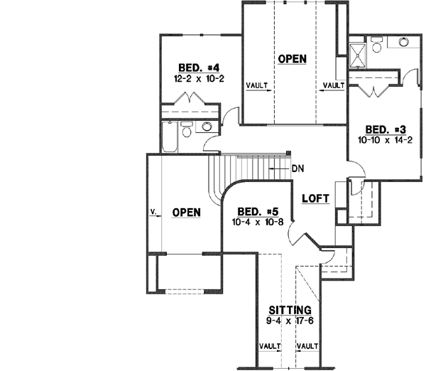 Upper/Second Floor Plan: 21-473
