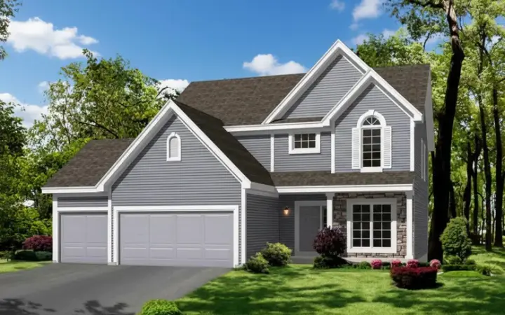 Traditional house plans 21-485 - front exterior, 2,353 sq ft, 4 bed, 3 bath house plans | Monster House Plans