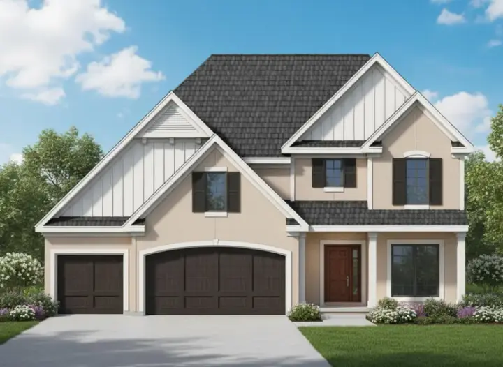 Traditional house plans 21-487 - front exterior, 2,353 sq ft, 4 bed, 3 bath house plans | Monster House Plans
