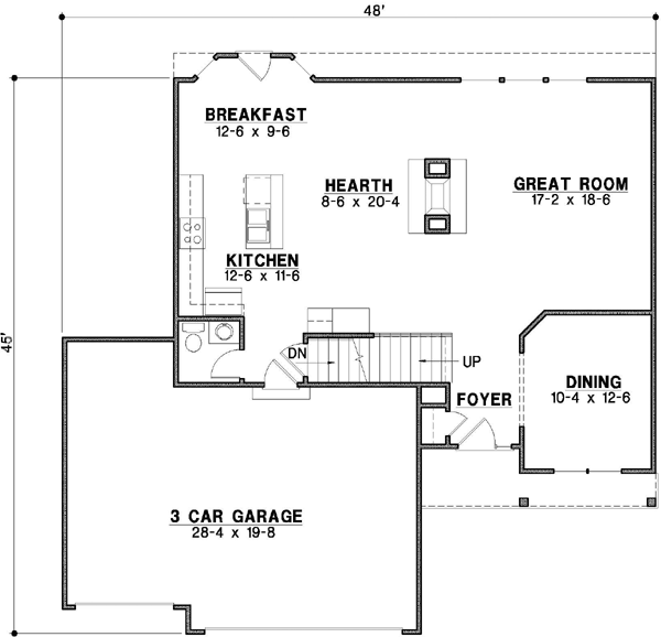 Main Floor Plan: 21-487