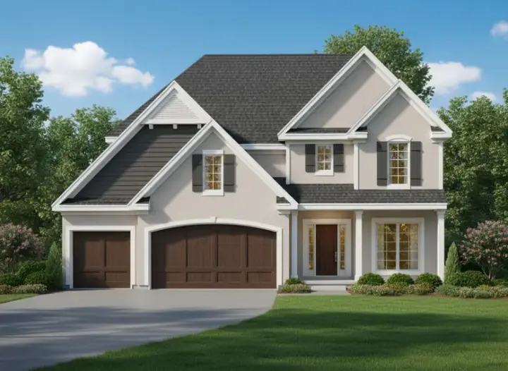 Traditional house plans 21-488 - front exterior, 2,747 sq ft, 4 bed, 3 bath house plans | Monster House Plans