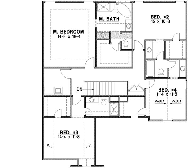 Upper/Second Floor Plan: 21-488