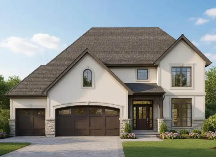Traditional house plans 21-489 - front exterior, 2,741 sq ft, 4 bed, 3 bath house plans | Monster House Plans
