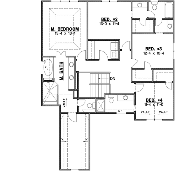 Upper/Second Floor Plan: 21-489