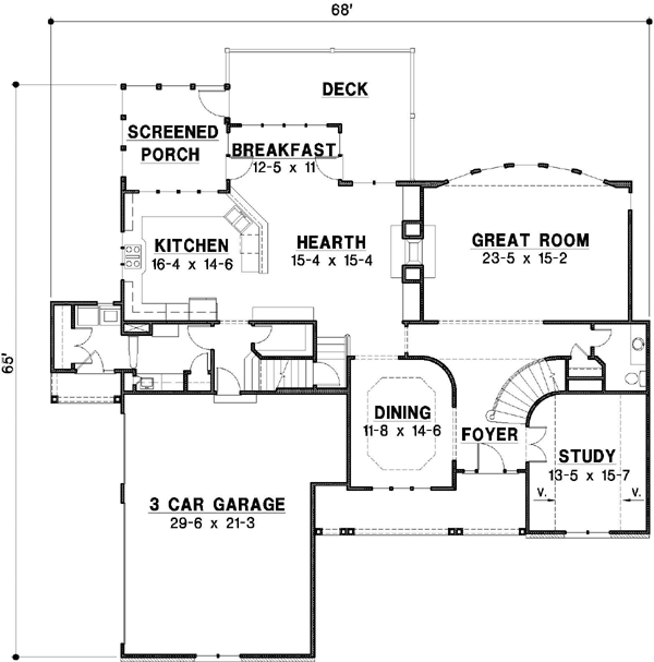 Main Floor Plan: 21-490