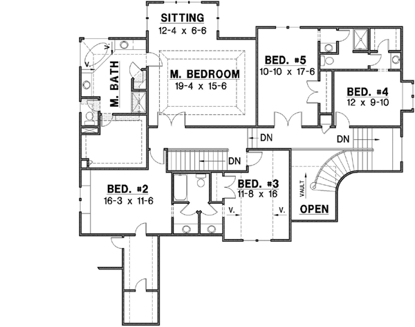 Upper/Second Floor Plan: 21-490