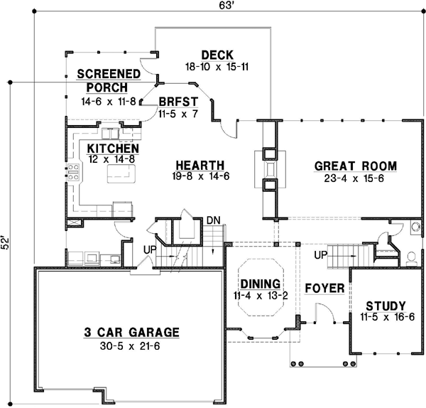 Main Floor Plan: 21-491