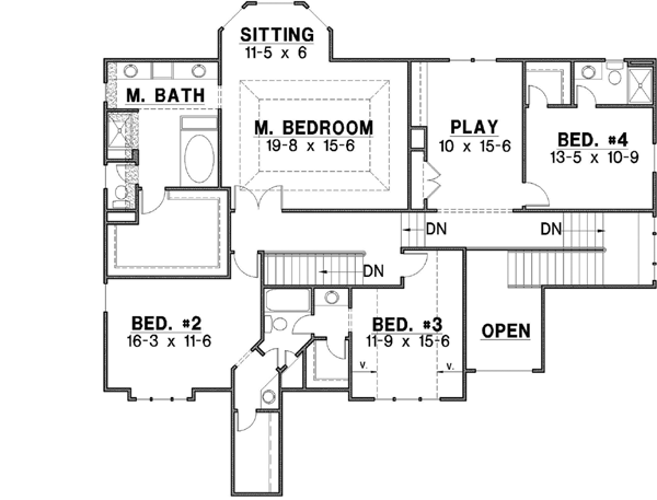 Upper/Second Floor Plan: 21-491