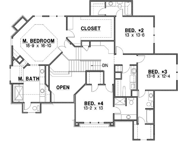 Upper/Second Floor Plan: 21-492