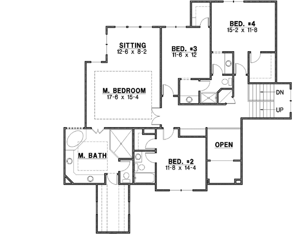 Upper/Second Floor Plan: 21-493