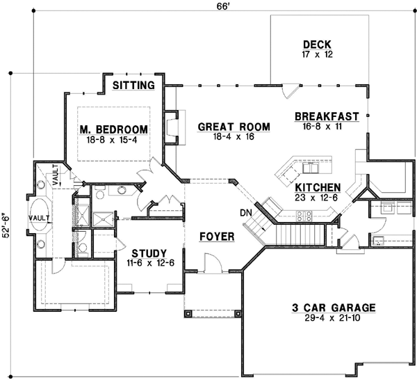 Main Floor Plan: 21-495