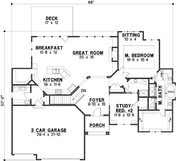 Main Floor Plan: 21-496