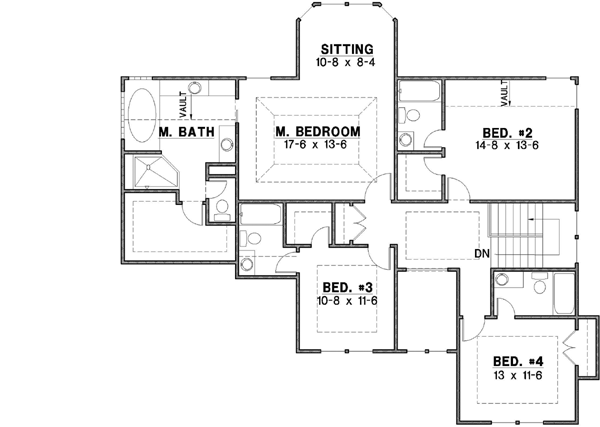 Upper/Second Floor Plan: 21-500