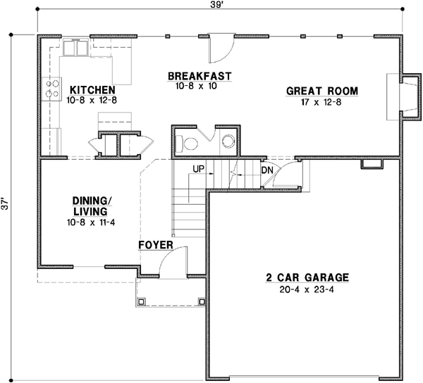 Main Floor Plan: 21-502