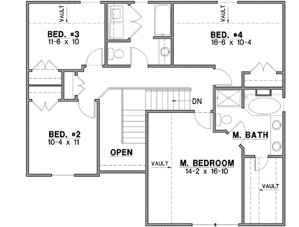 Upper/Second Floor Plan: 21-502