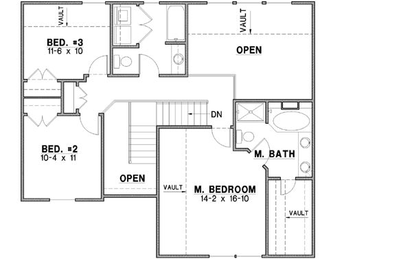 Upper/Second Floor Plan: 21-503