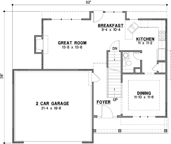 Main Floor Plan: 21-504