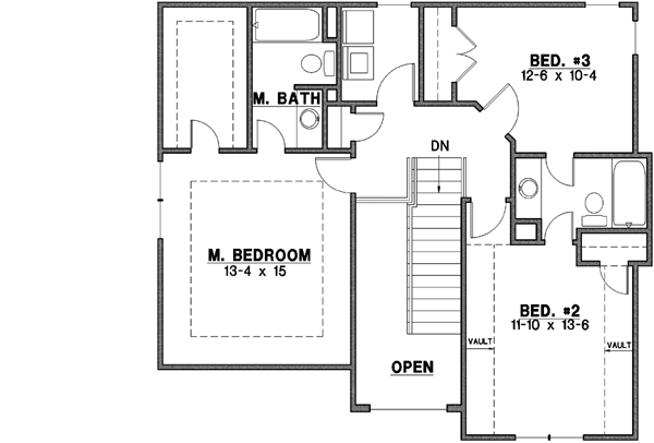 Upper/Second Floor Plan: 21-504