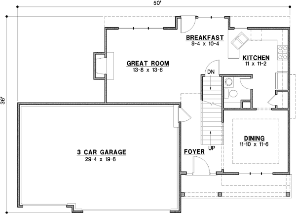 Main Floor Plan: 21-505