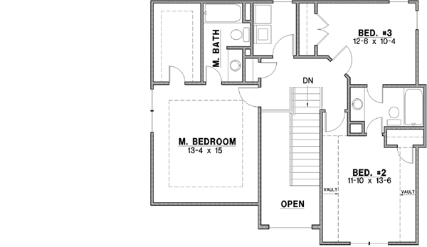 Upper/Second Floor Plan: 21-505