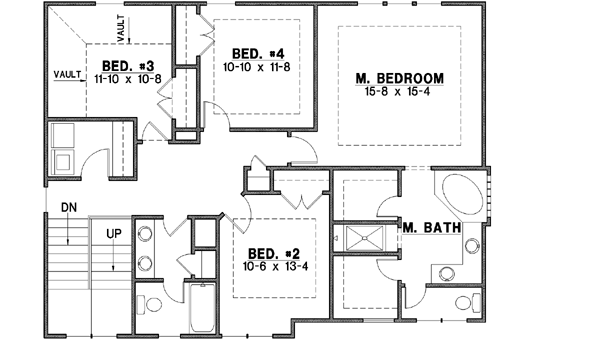 Upper/Second Floor Plan: 21-506