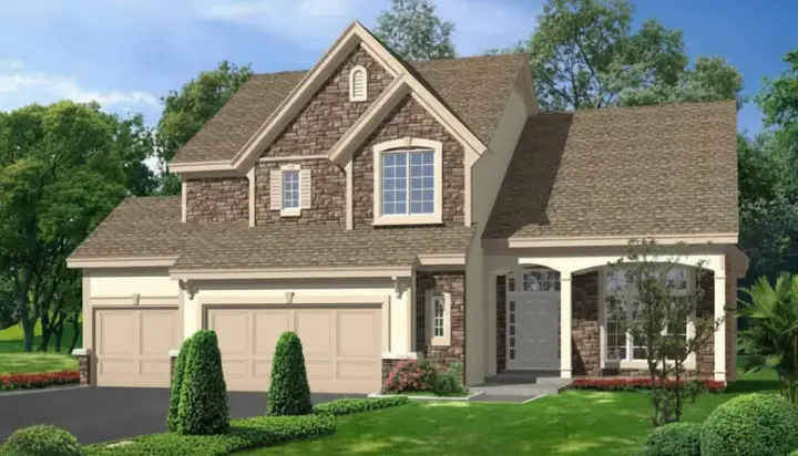 Traditional house plans 21-509 - front exterior, 3,336 sq ft, 4 bed, 3 bath house plans | Monster House Plans