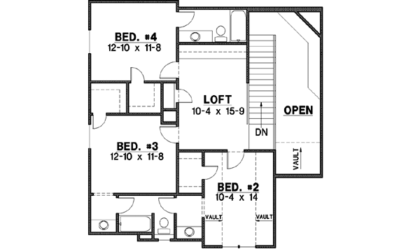 Upper/Second Floor Plan: 21-509