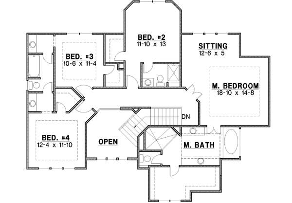 Upper/Second Floor Plan: 21-510